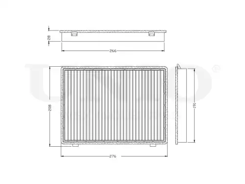 Салонный фильтр UNIO FLT-40094C