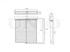 Салонный фильтр UNIO FLT-40132C