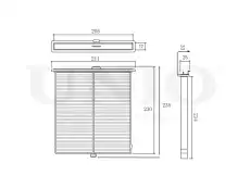 Салонный фильтр UNIO FLT-40132P