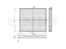 Салонный фильтр UNIO FLT-40146C