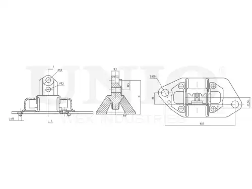 Подушка крепления двигателя UNIO RMP-15133