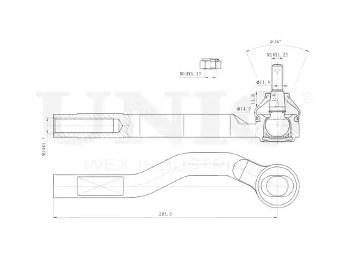Рулевой наконечник UNIO SSP-10166