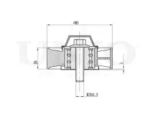 Ролик обводной приводного ремня TNS-10107 UNIO