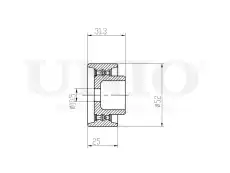 Ролик обводной ремня ГРМ TNS-10147 UNIO