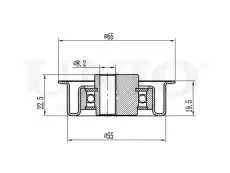 Ролик натяжной ремня ГРМ TNS-10177 UNIO