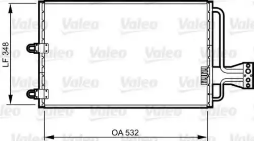 Радиатор кондиционера (конденсатор) VALEO 816803