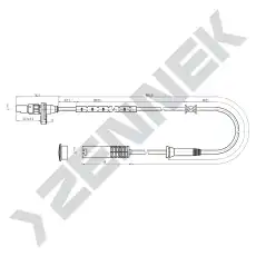 Датчик ABS ZENNEK DAS0088