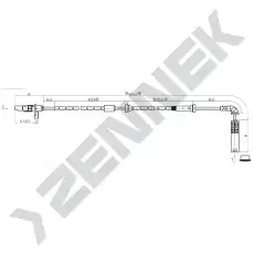 Датчик ABS ZENNEK DAS0095