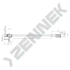 Датчик ABS ZENNEK DAS0084