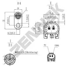 Датчик ABS ZENNEK DAS0084