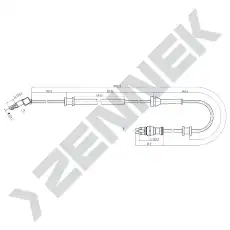 Датчик ABS ZENNEK DAS0057