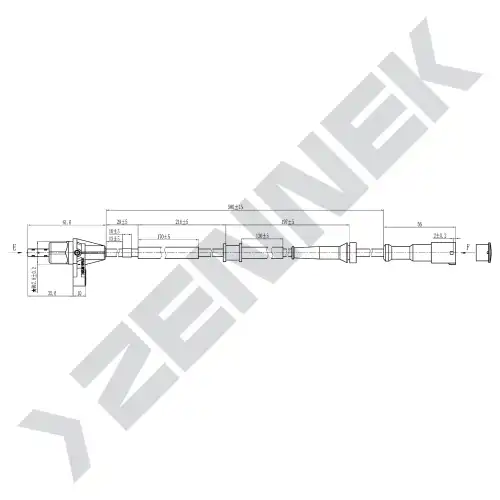 Датчик ABS ZENNEK DAS0133