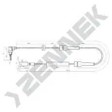 Датчик ABS ZENNEK DAS0059