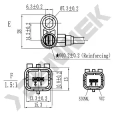 Датчик ABS ZENNEK DAS0059