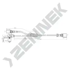 Датчик ABS ZENNEK DAS0028
