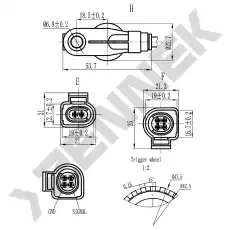 Датчик ABS ZENNEK DAS0028