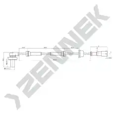 Датчик ABS ZENNEK DAS0010