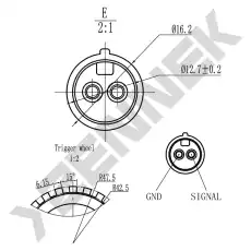 Датчик ABS ZENNEK DAS0010