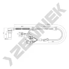 Датчик ABS ZENNEK DAS0003