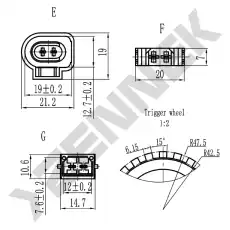 Датчик ABS ZENNEK DAS0003