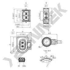 Датчик ABS ZENNEK DAS0020