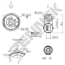 Датчик ABS ZENNEK DAS0085