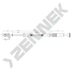 Датчик ABS ZENNEK DAS0077