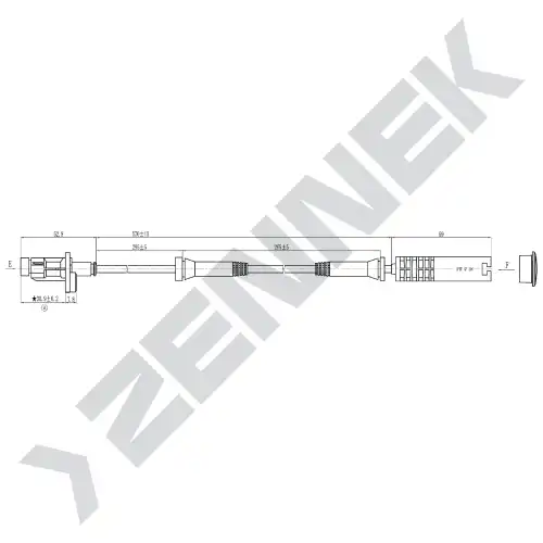 Датчик ABS ZENNEK DAS0077