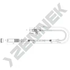 Датчик ABS ZENNEK DAS0051