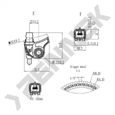 Датчик ABS ZENNEK DAS0042