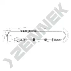 Датчик ABS ZENNEK DAS0041