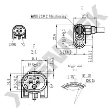 Датчик ABS ZENNEK DAS0041