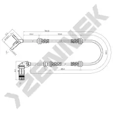 Датчик ABS ZENNEK DAS0062