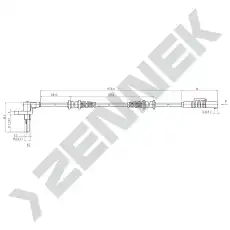 Датчик ABS ZENNEK DAS0071