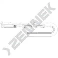 Датчик ABS ZENNEK DAS0055