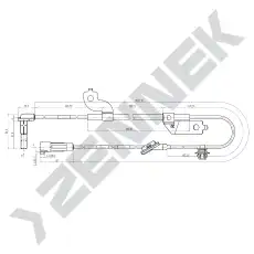 Датчик ABS ZENNEK DAS0132