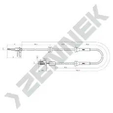 Датчик ABS ZENNEK DAS0093