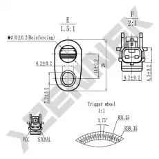 Датчик ABS ZENNEK DAS0093