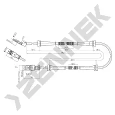 Датчик ABS ZENNEK DAS0039