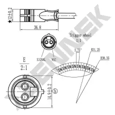 Датчик ABS ZENNEK DAS0039