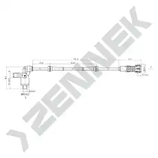 Датчик ABS ZENNEK DAS0089