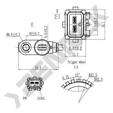Датчик ABS ZENNEK DAS0089