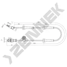Датчик ABS ZENNEK DAS0054