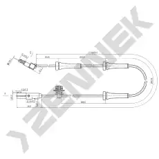 Датчик ABS ZENNEK DAS0045