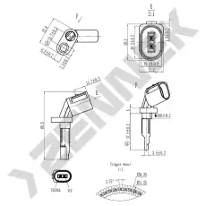 Датчик ABS ZENNEK DAS0058
