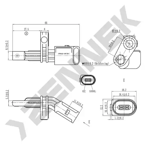 Датчик ABS ZENNEK DAS0087