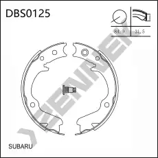 Тормозные колодки барабанные ZENNEK DBS0125