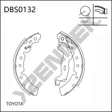 Тормозные колодки барабанные ZENNEK DBS0132