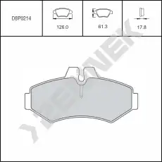 Тормозные колодки дисковые ZENNEK DBP0214