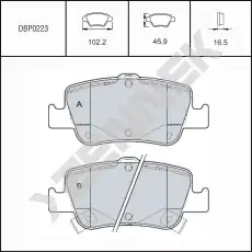 Тормозные колодки дисковые ZENNEK DBP0223